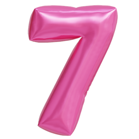 Numero 7  3D Icon