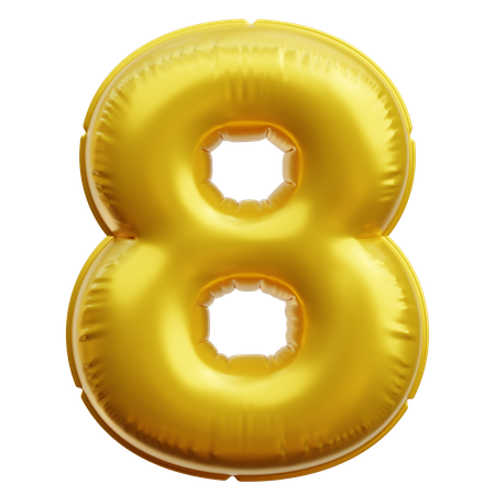 Numéro 8  3D Icon