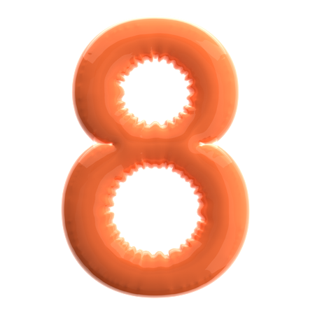 Numero 8  3D Icon