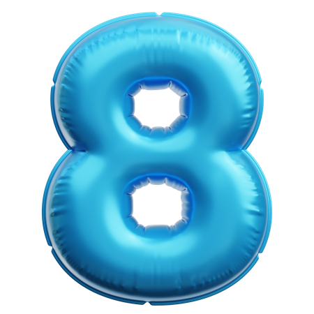 Numéro 8  3D Icon