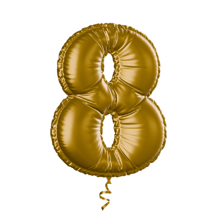 Numéro 8  3D Icon