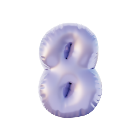 Número 8  3D Icon