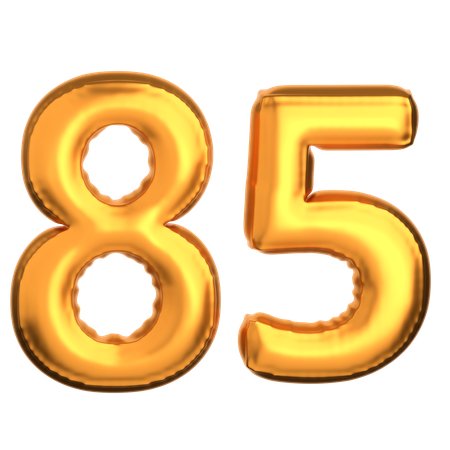 Numero 85  3D Icon