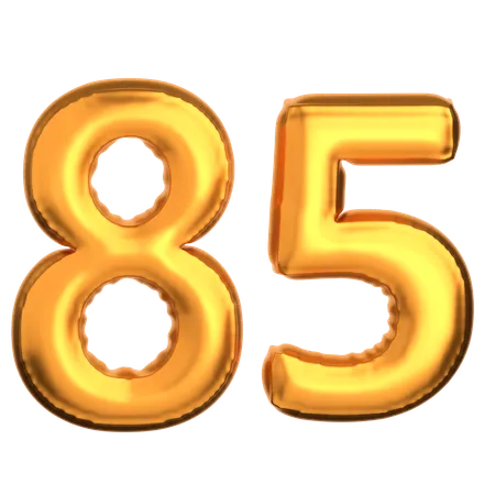 Numero 85  3D Icon