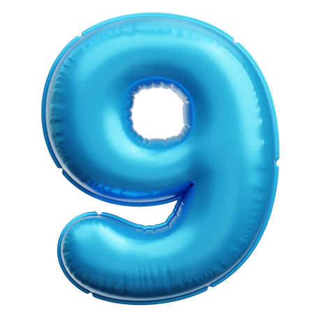 Numéro 9  3D Icon