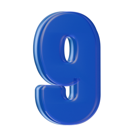 Numéro 9  3D Icon