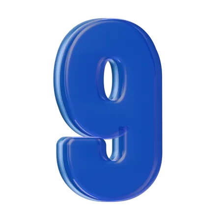 Numéro 9  3D Icon