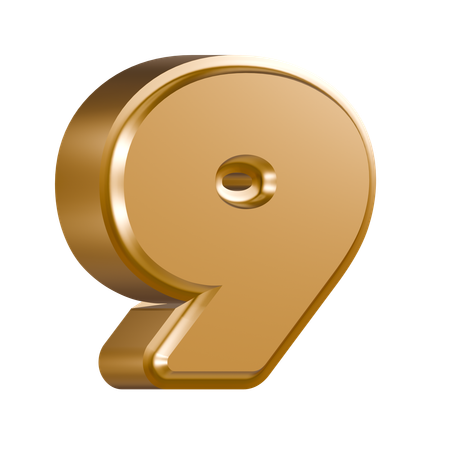 Numéro 9  3D Icon