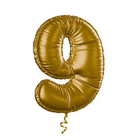 Numéro 9  3D Icon