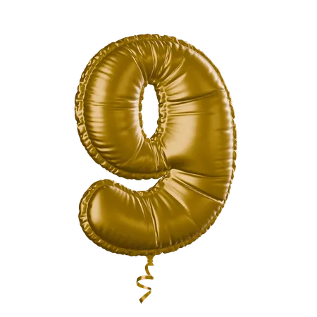 Numéro 9  3D Icon
