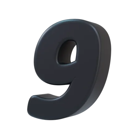 Numéro 9  3D Icon