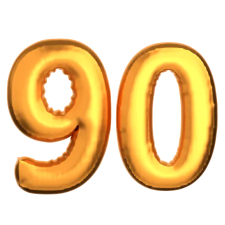 Numero 90  3D Icon