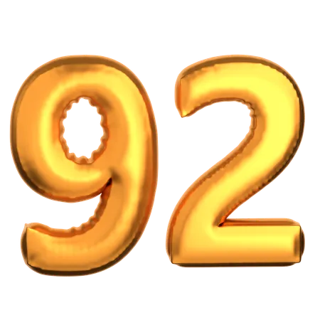 Numero 92  3D Icon