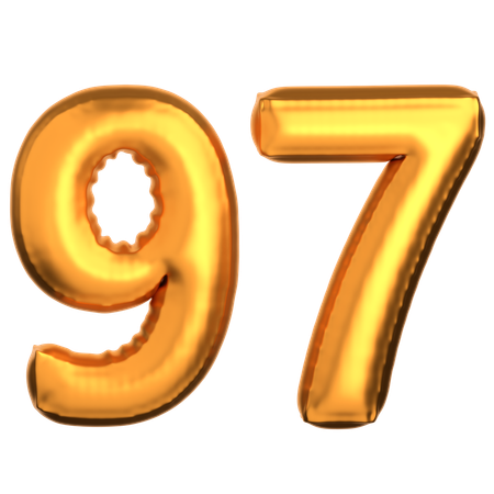 Numero 97  3D Icon