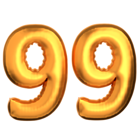 Numero 99  3D Icon