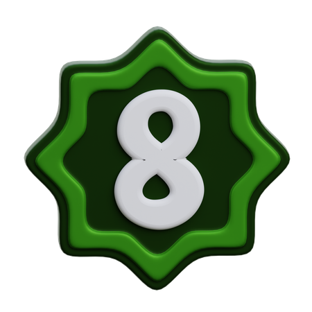 Número árabe  3D Icon