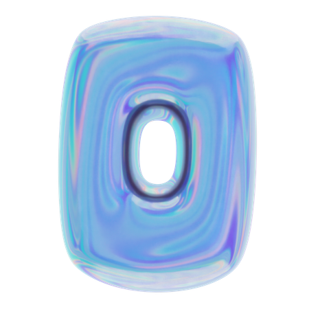 Numero cero  3D Icon