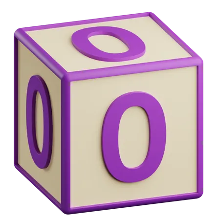 Número cero  3D Icon