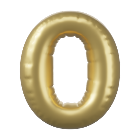 Ballon numéro 0  3D Icon