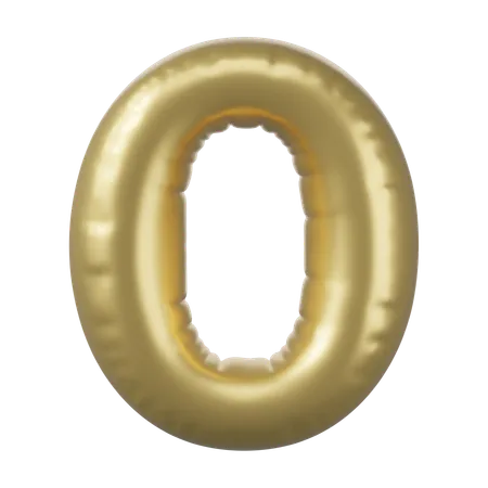 Ballon numéro 0  3D Icon