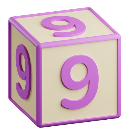 Número nueve  3D Icon