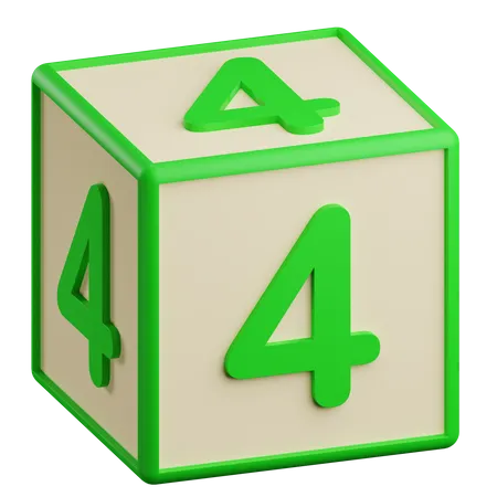 Numéro quatre  3D Icon