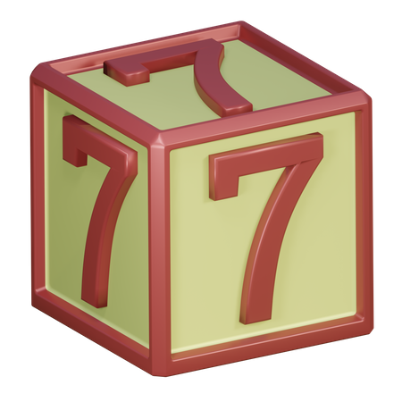 Número sete  3D Icon