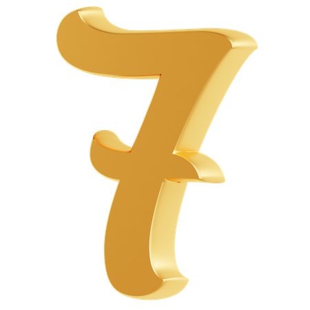 Numero siete  3D Icon