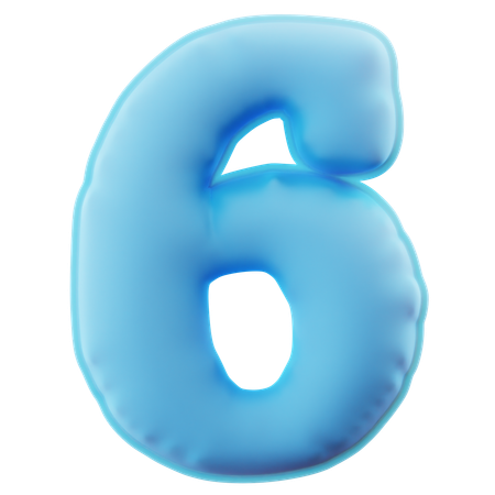 Numéro six  3D Icon