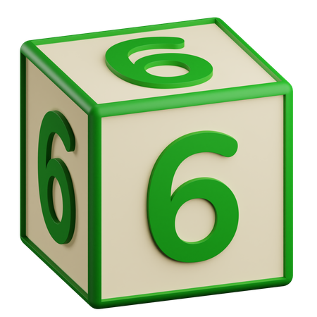 Numéro six  3D Icon