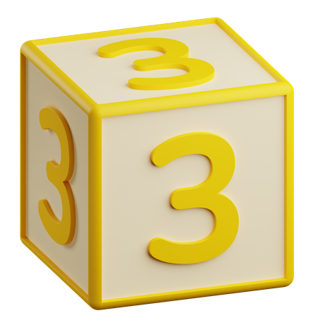 Numéro trois  3D Icon