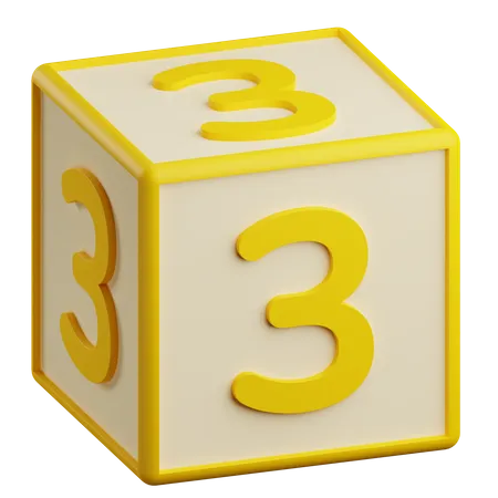 Numéro trois  3D Icon