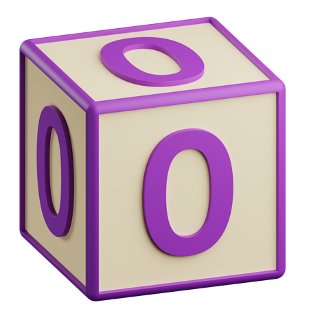 Número zero  3D Icon
