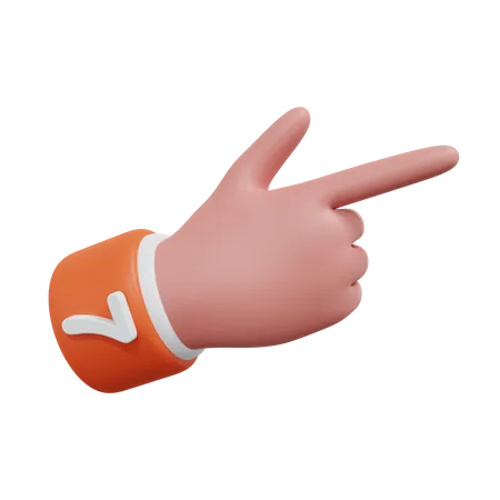 Números de gesto 7  3D Icon
