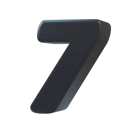 Nummer 7  3D Icon