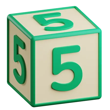 Nummer fünf  3D Icon