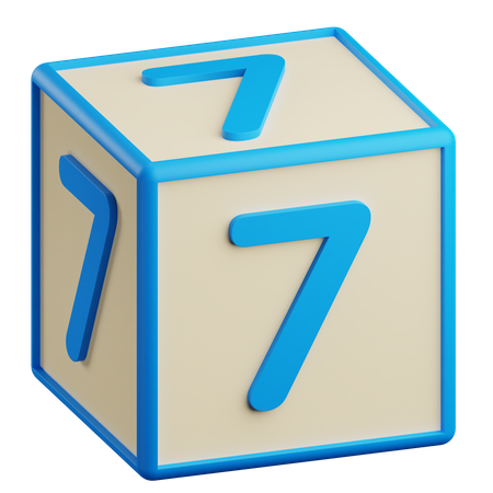 Nummer sieben  3D Icon