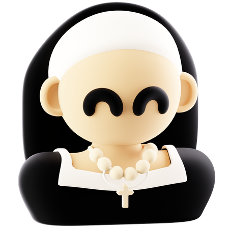 Nun  3D Icon