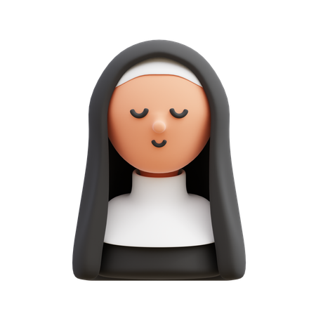 Nun  3D Icon