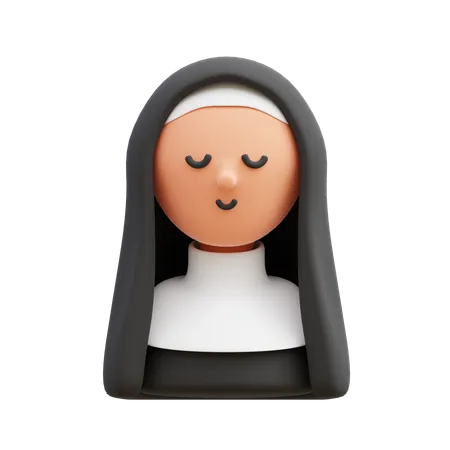 Nun  3D Icon