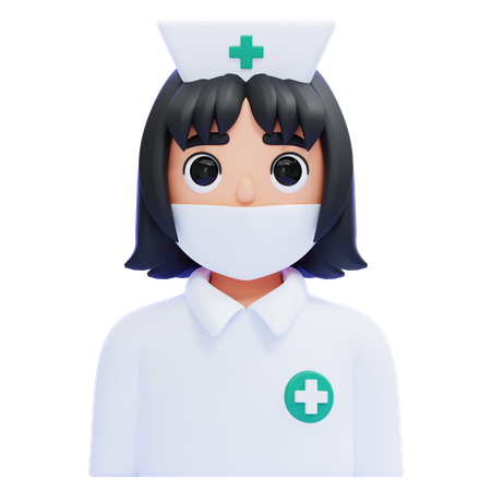 看護師  3D Icon