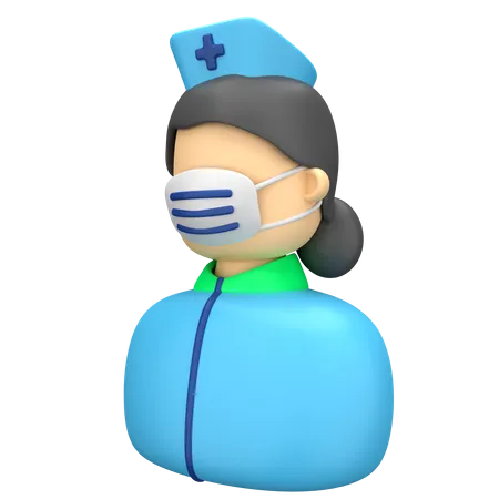 Nurse 3D Illustration