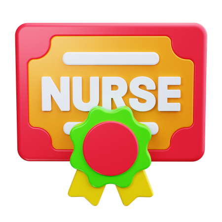 Nurse Degree  3D Icon