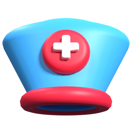 Nurse Hat  3D Illustration