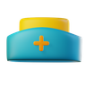 nurse hat 3d logo