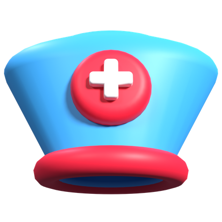 Nurse Hat 3D Illustration