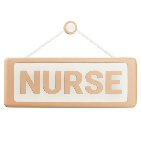 3 D Nurse Sign With Alpha Background 3D Icon