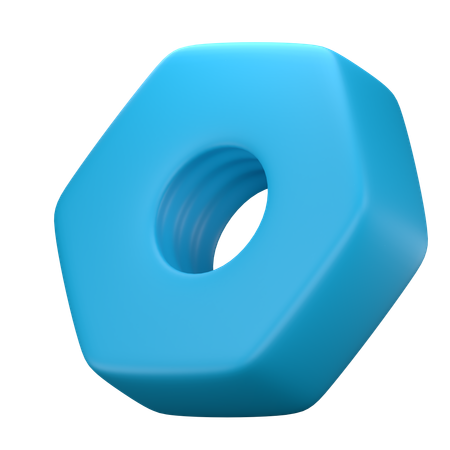 Nut Bolt  3D Icon