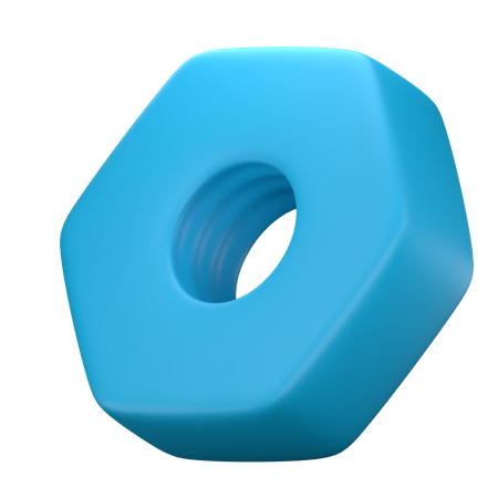 Nut Bolt  3D Icon