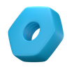 nut bolt 3d logo